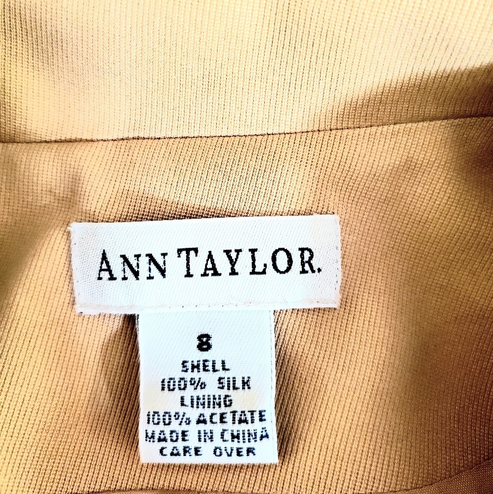 💯Ann Taylor Silk-Lined Long 3 Button Blazer - Picture 6 of 12